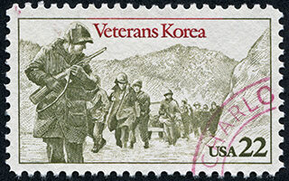 Korean war veterans stamp