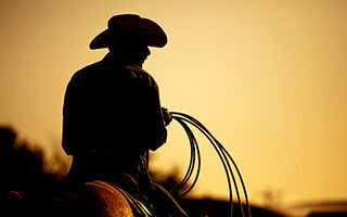 Silhouette of Cowboy