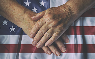 Hands On American Flag